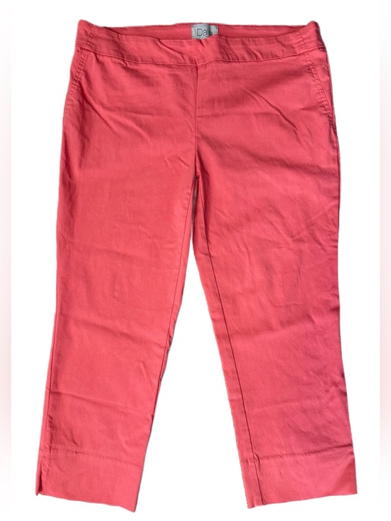 Dalia Pants - Dalia Cropped Pants, Size 14, Pink/Coral